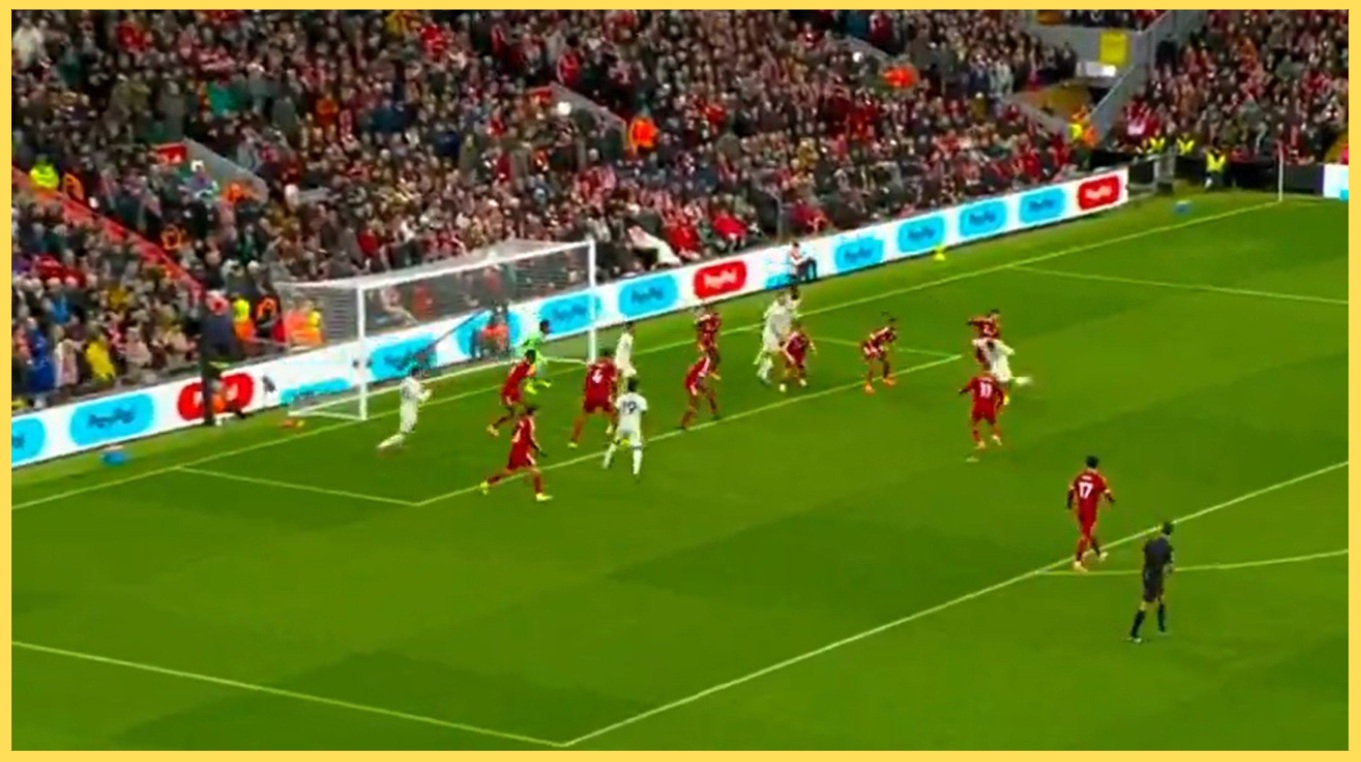 Murillo scored to give Nottingham Forest the lead against Liverpool