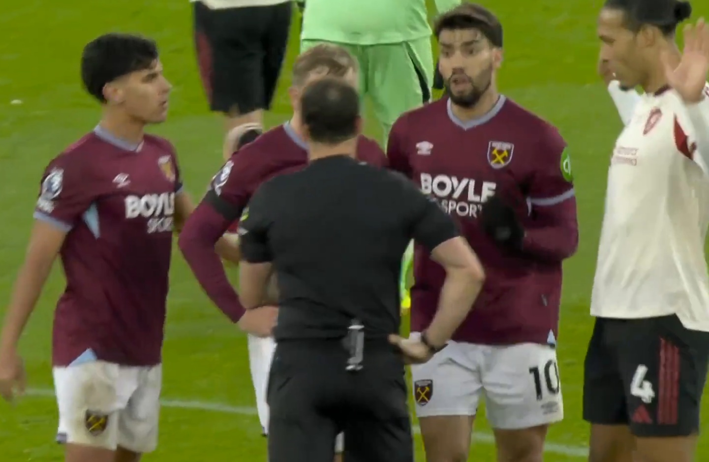 Lucas Paqueta talked himself into a red card in West Ham's defeat to Liverpool