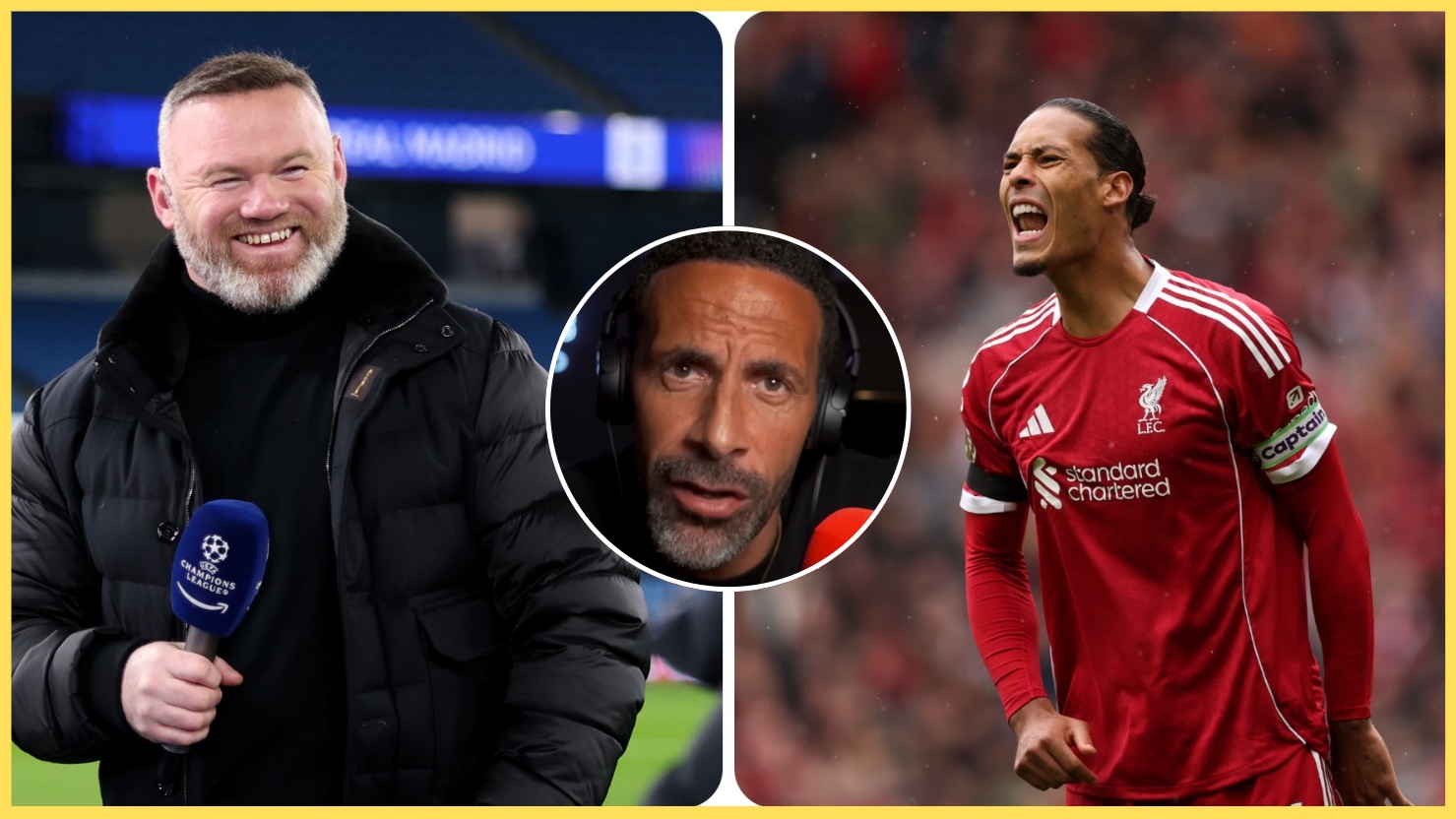 Rio Ferdinand has praised Virgil van Dijk for calling out Wayne Rooney's criticism of him