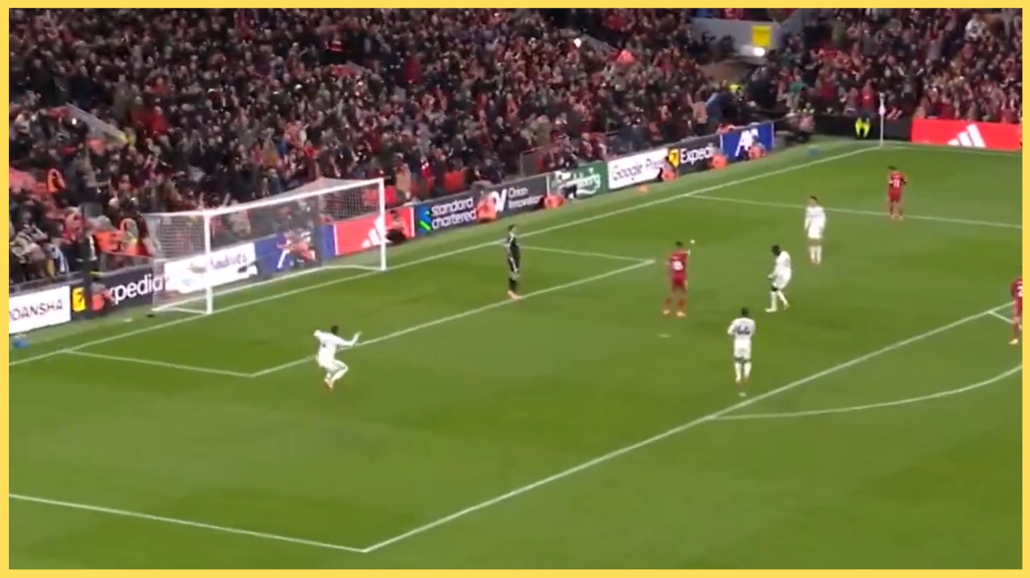 Mo Salah gave Liverpool the lead against Aston Villa with his 250th goal for the Reds