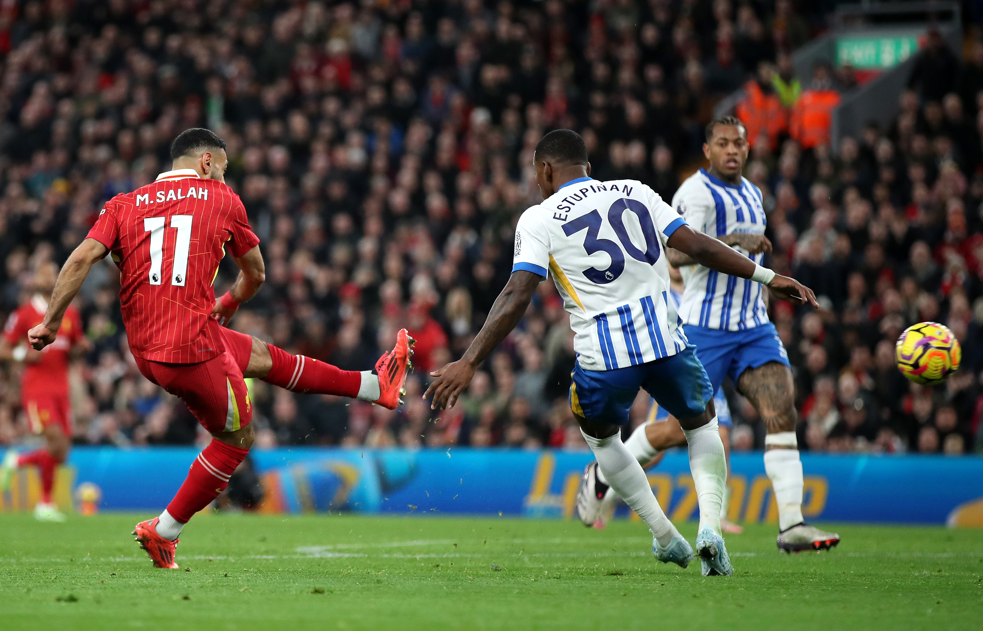 Mo Salah netted a memorable winner for Liverpool against Brighton at Anfield last season