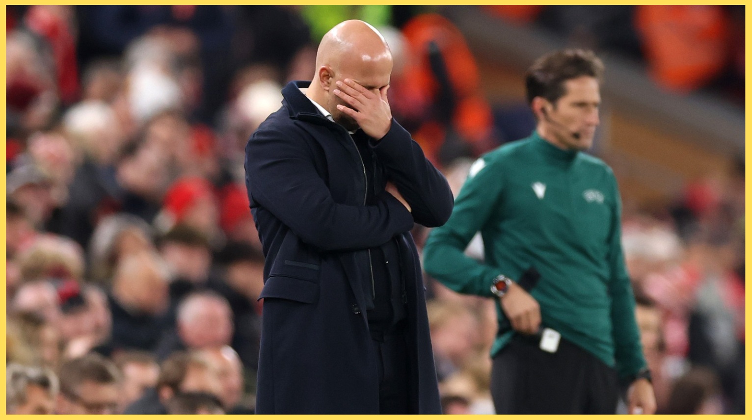 Arne Slot can barely stand to watch as Liverpool were humiliated by PSV