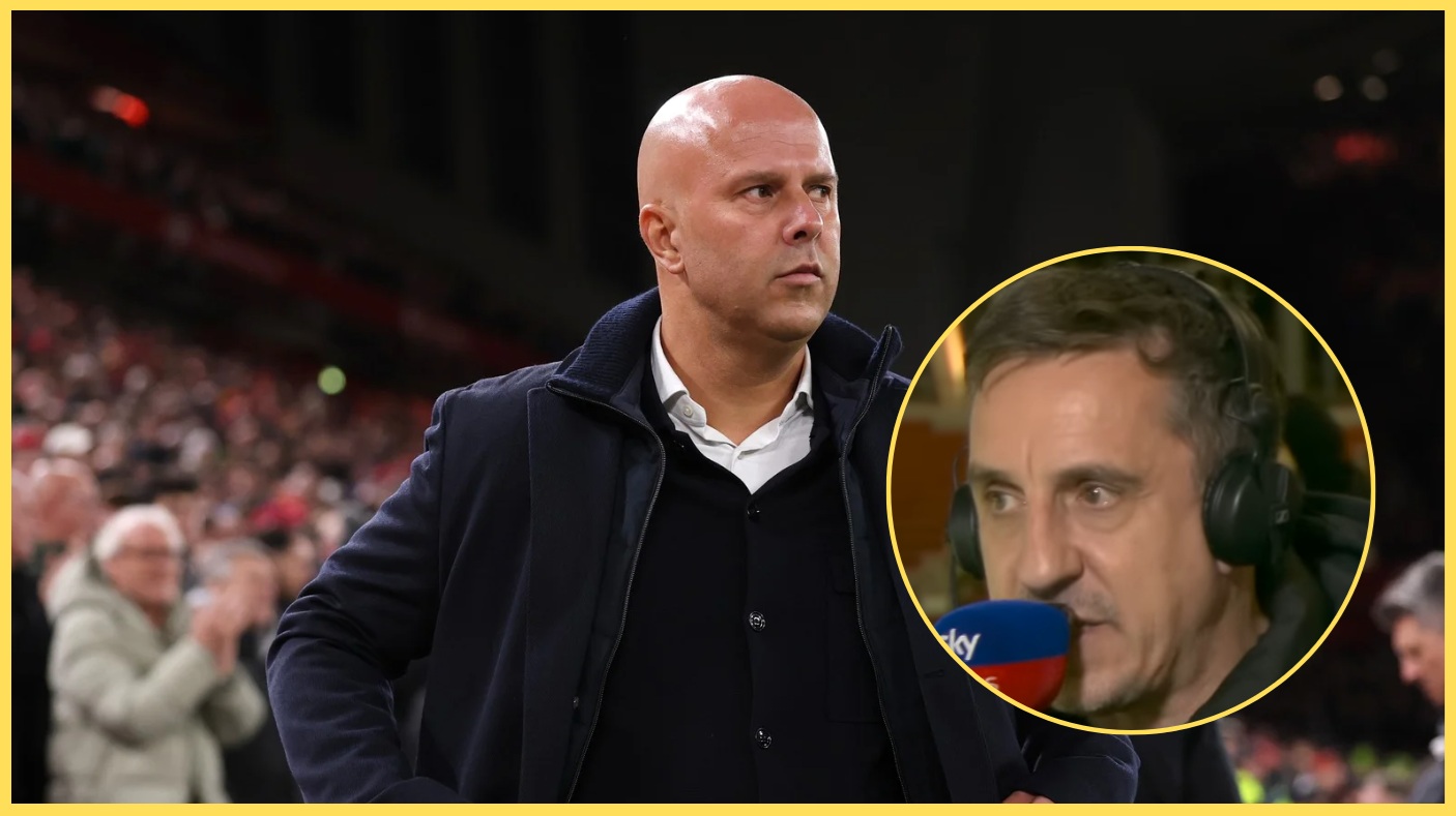 Gary Neville believes that Arne Slot's job at Liverpool should be under no threat