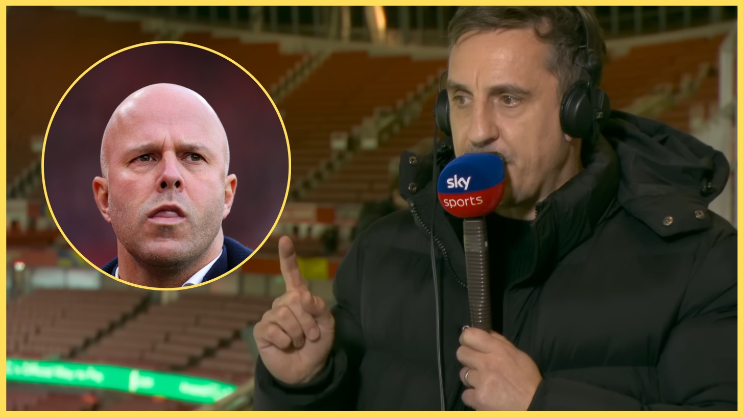 Gary Neville has urged Arne Slot to consider changing his formation at Liverpool