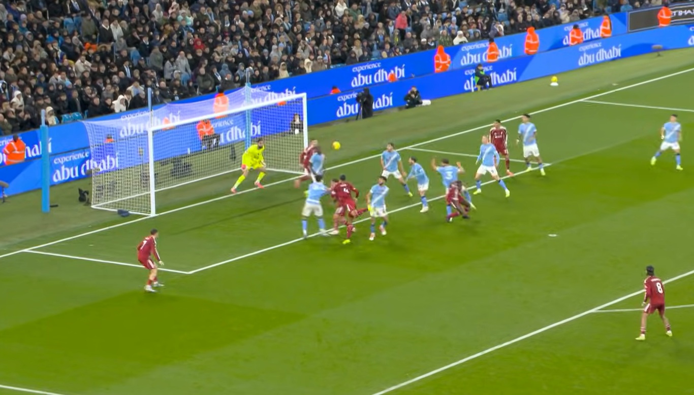 Virgil van Dijk's goal was disallowed after Andy Robertson was adjudged to have been interfering with play