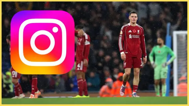 Florian Wirtz has taken to Instagram after Liverpool's defeat to Manchester City