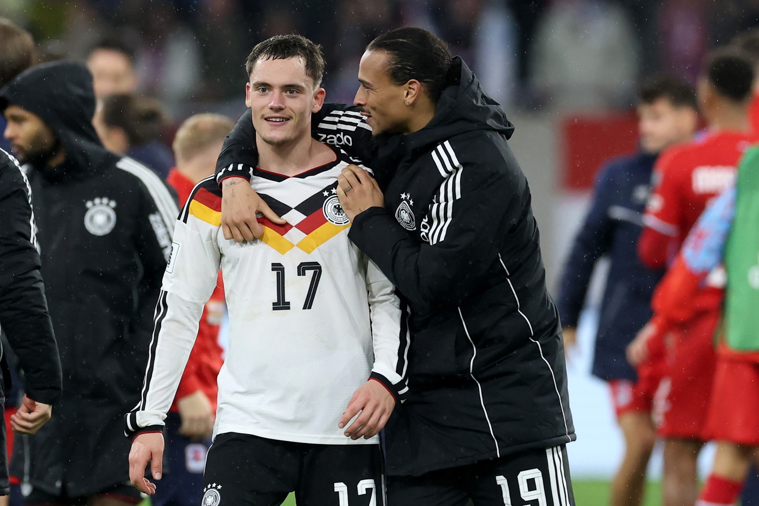 Florian Wirtz set up two goals for Leroy Sane in Germany's 6-0 win over Slovakia