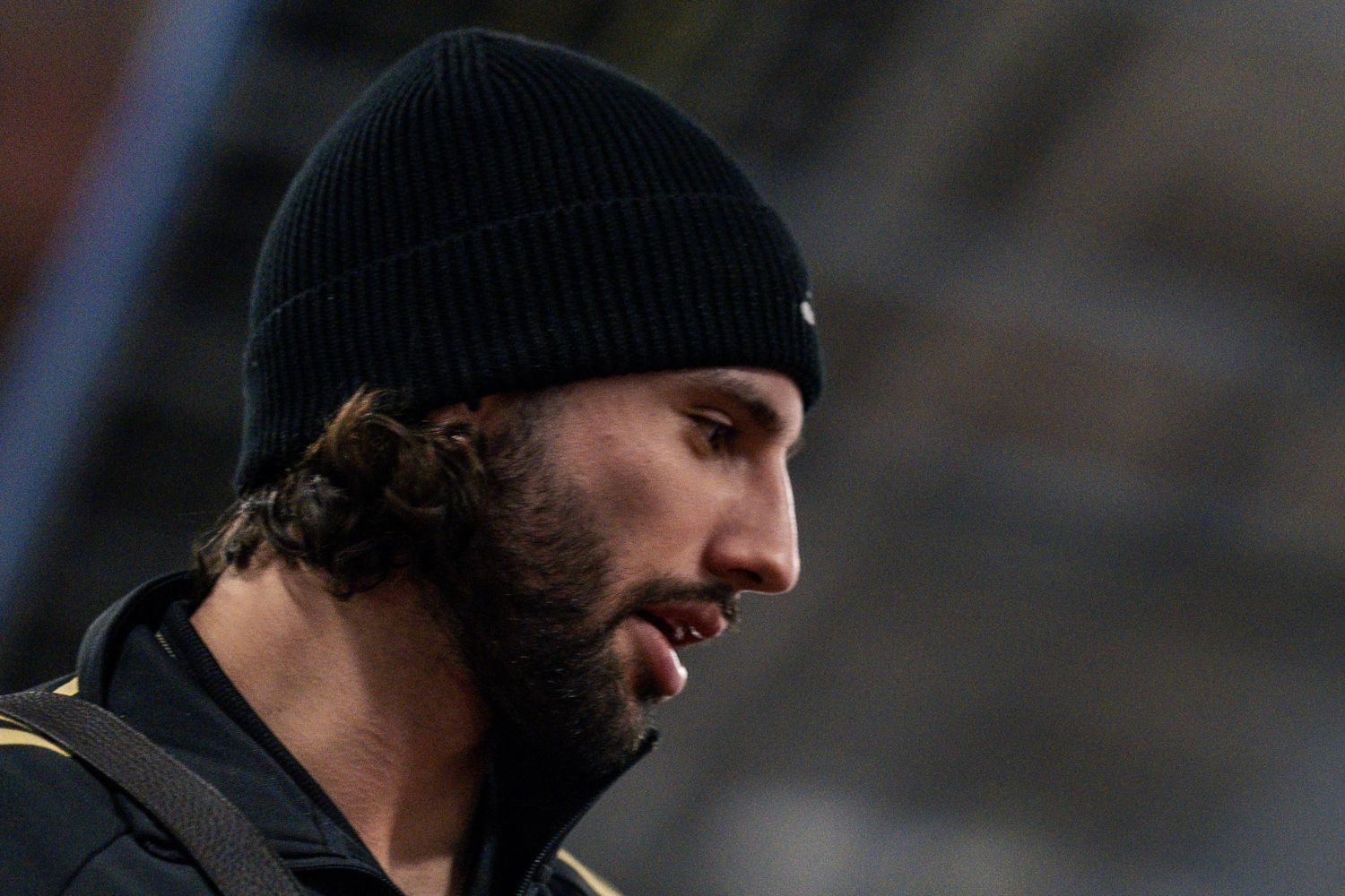 Dominik Szoboszlai enters the stadium before facing Brighton