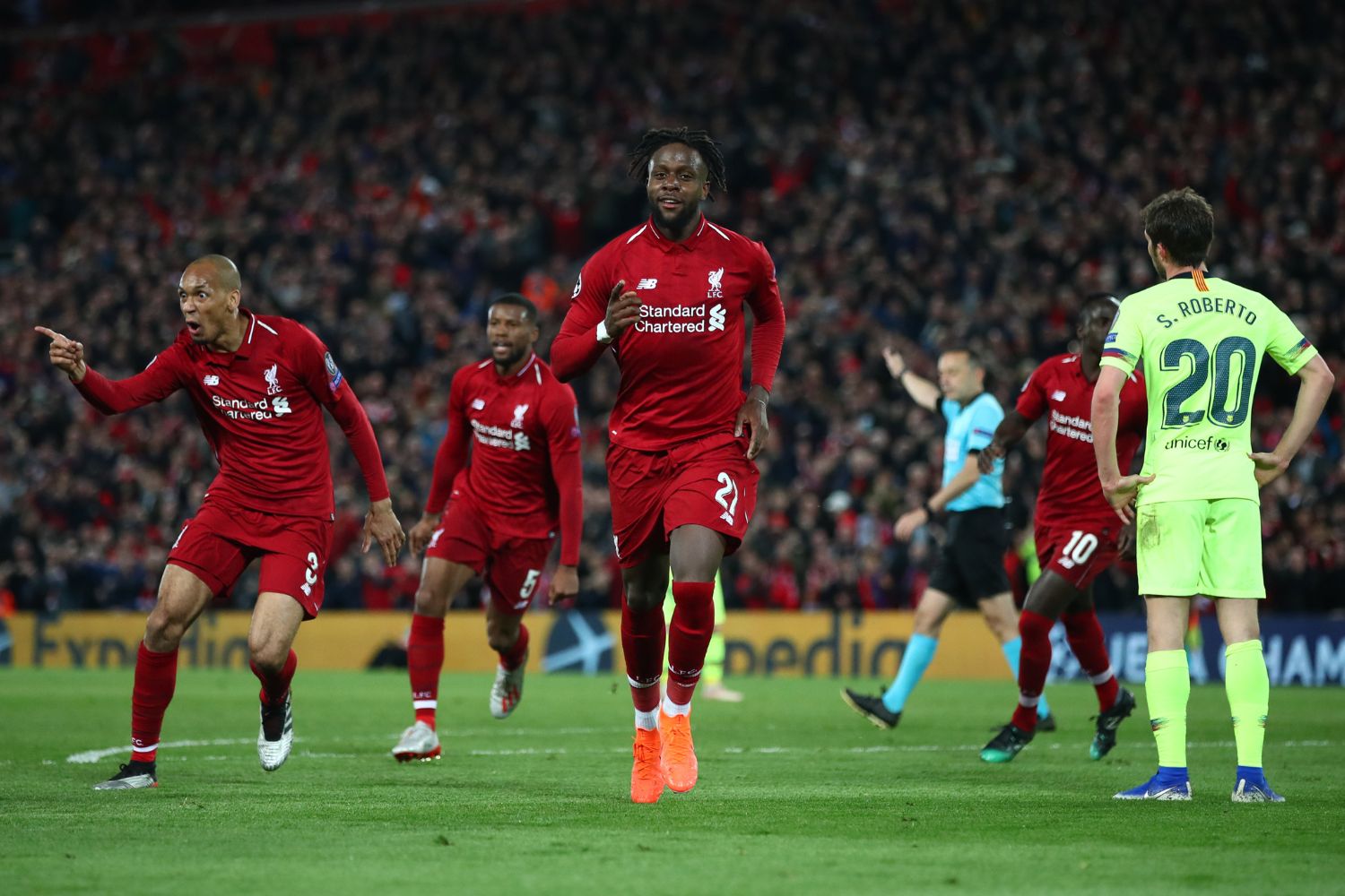 Divock Origi scores against Barcelona in 2019