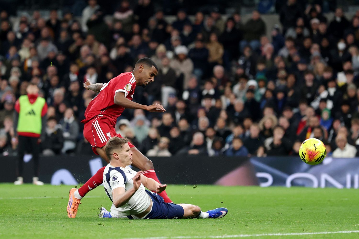 Alexander Isak scores against Spurs