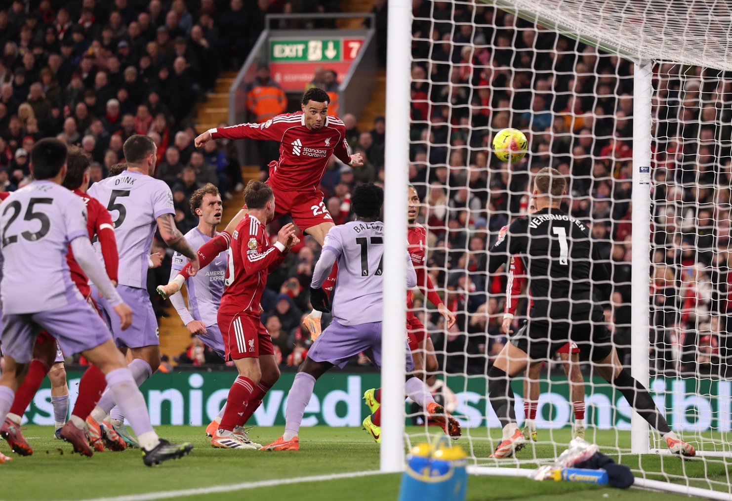 Hugo Ekitike scored twice for Liverpool as they defeated Brighton at Anfield