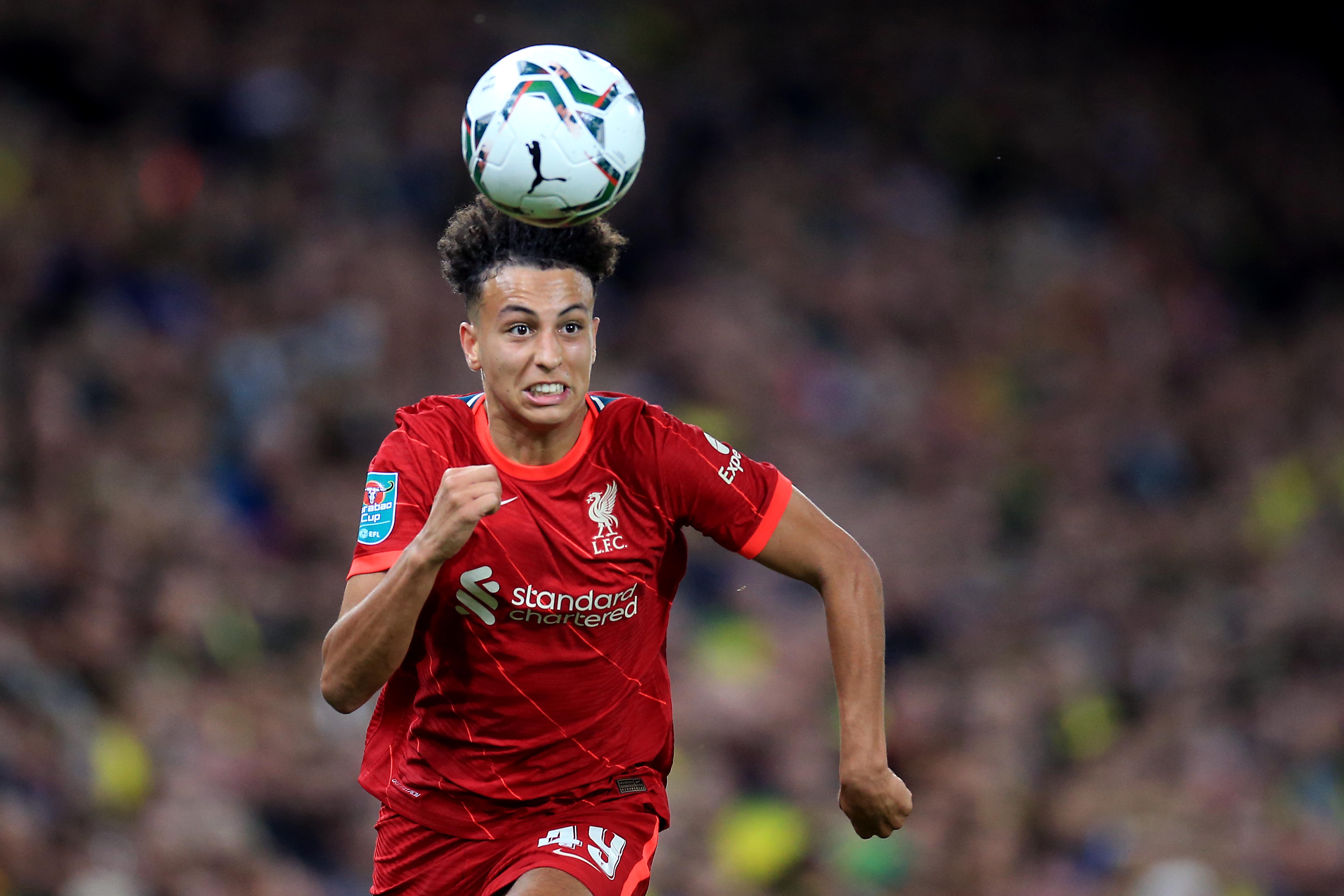 Kaide Gordon's Liverpool debut came against Norwich in the Carabao Cup in 2021