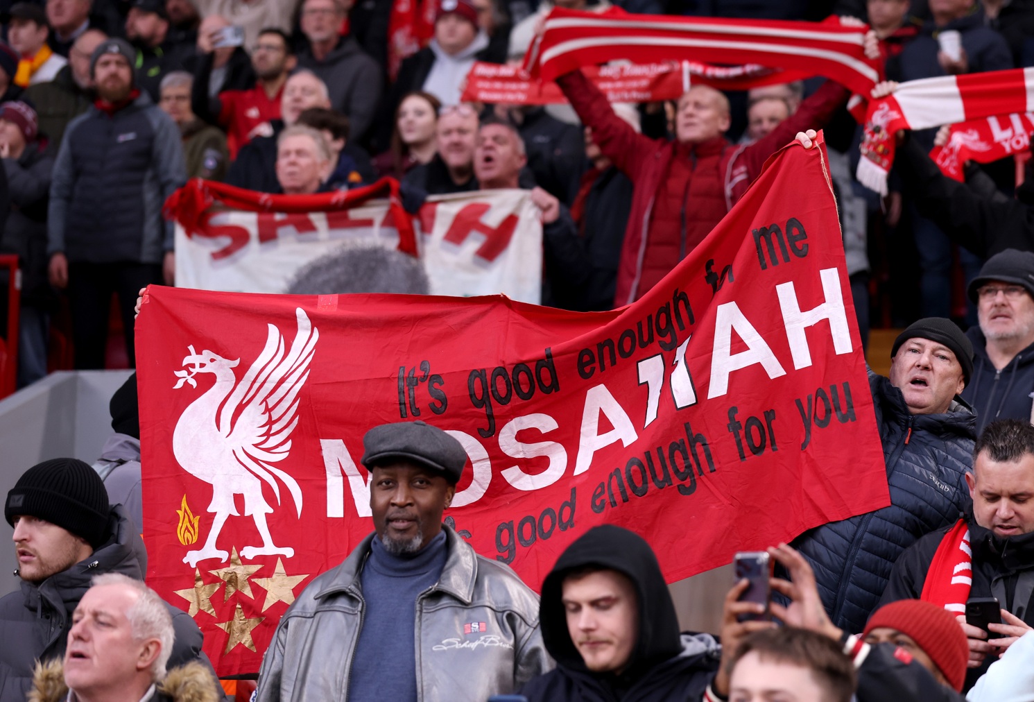 Liverpool fans remain firmly behind Mo Salah after last weekend's comments 