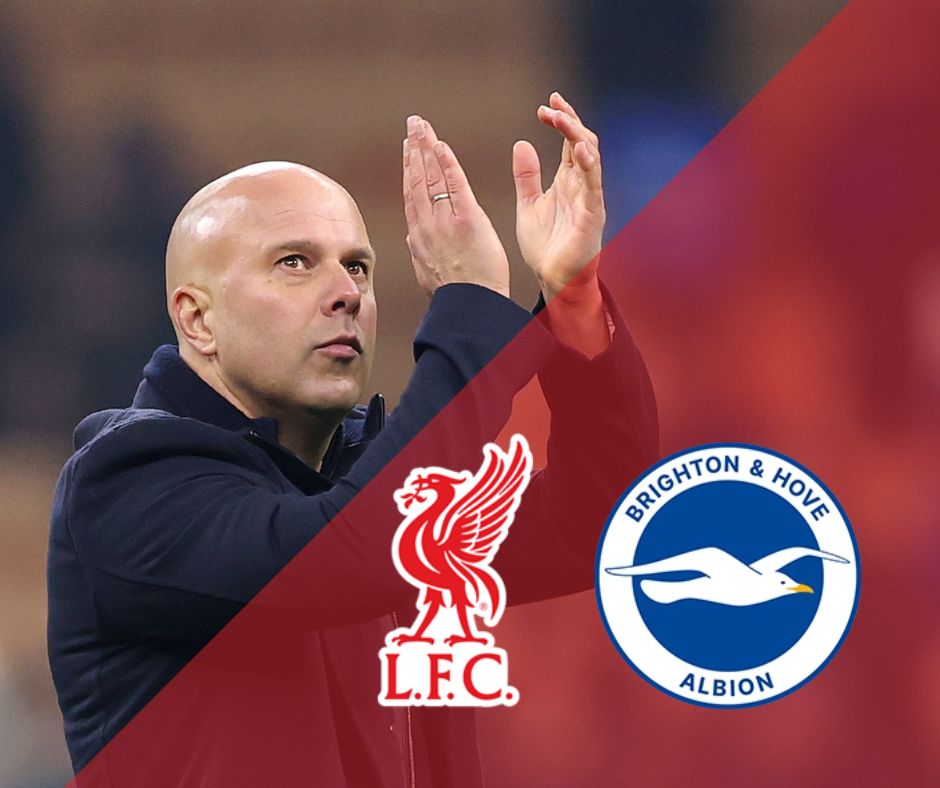 Arne Slot's Liverpool face Brighton at Anfield on Saturday afternoon