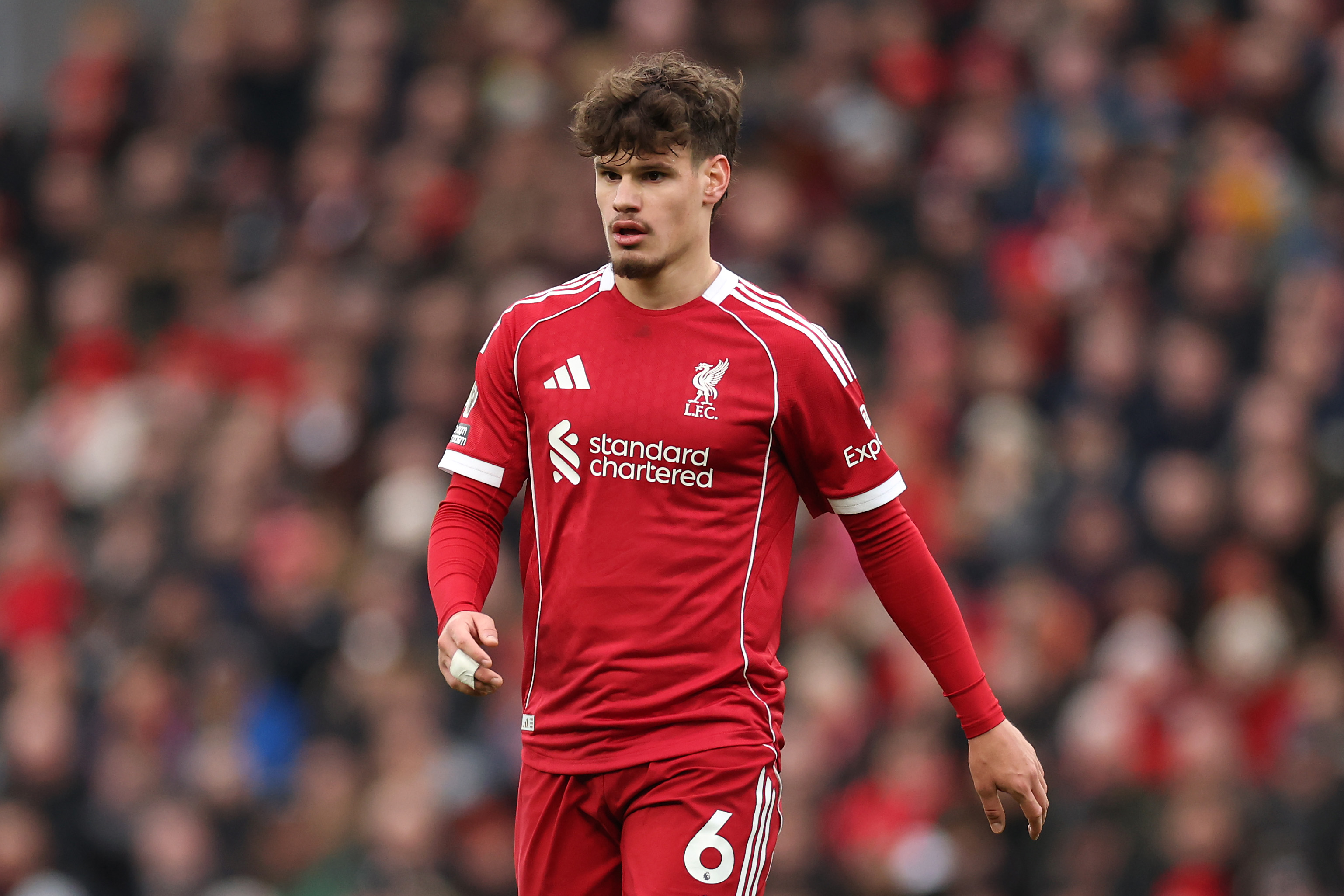 Milos Kerkez impressed for Liverpool in their 2-1 victory over Wolves on Saturday