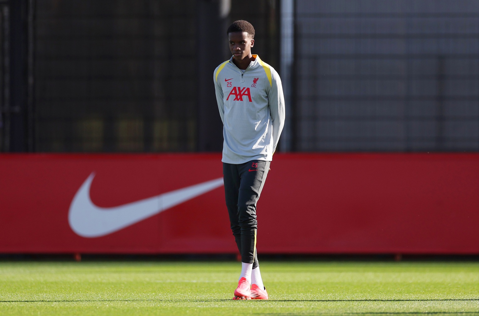 Trey Nyoni made his Liverpool debut against Southampton in the FA Cup in February 2024