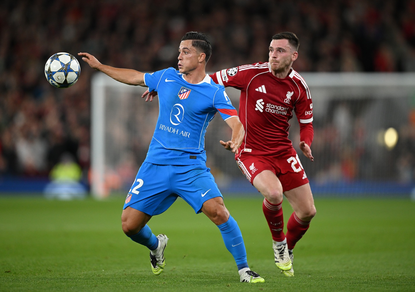 Liverpool and Atletico Madrid are currently level on points in the Champions League standings