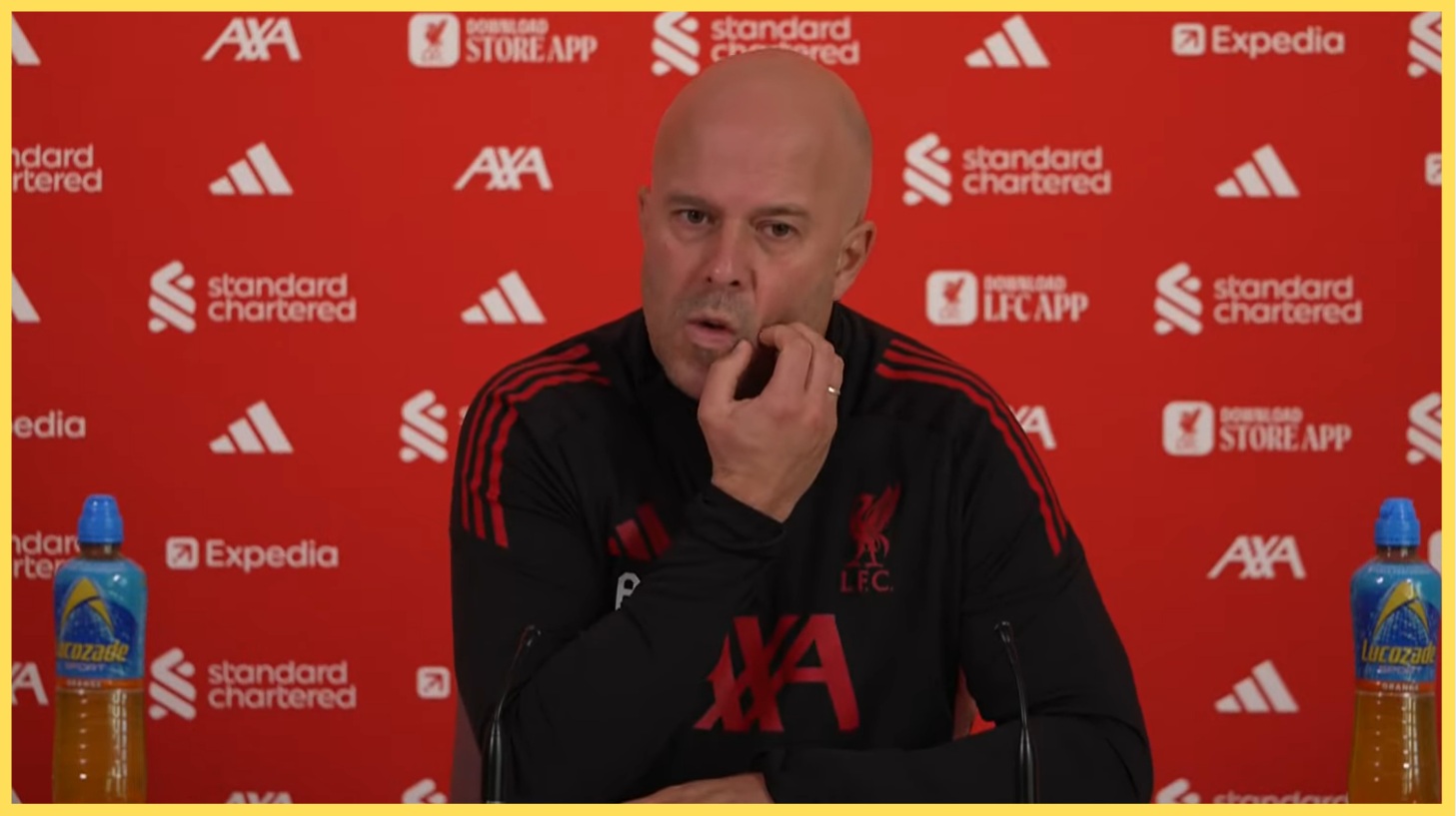 Arne Slot has omitted Mo Salah from the Liverpool starting XI for the second match in a row