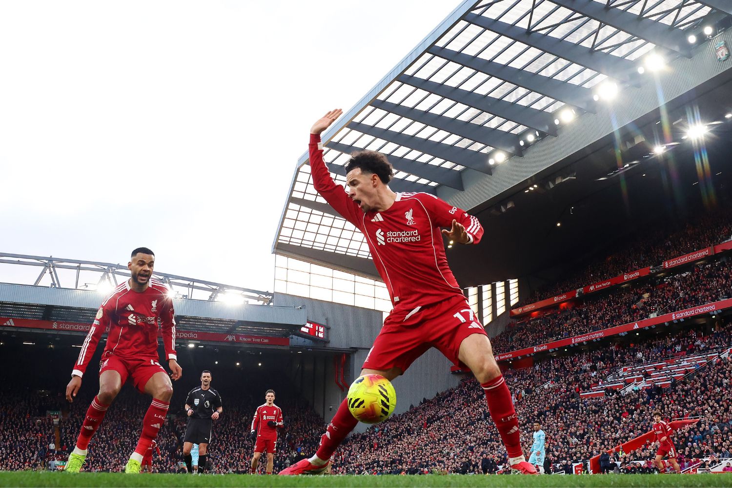 Curtis Jones in action against Burnley