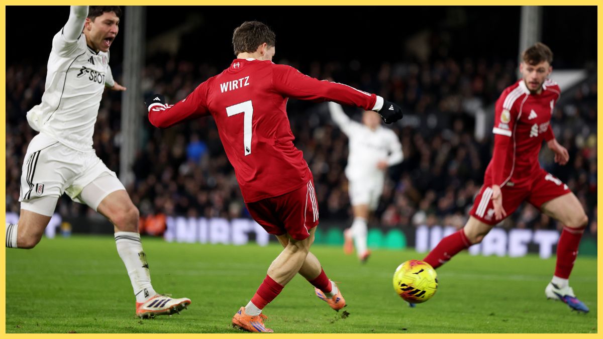 Florian Wirtz scores against Fulham