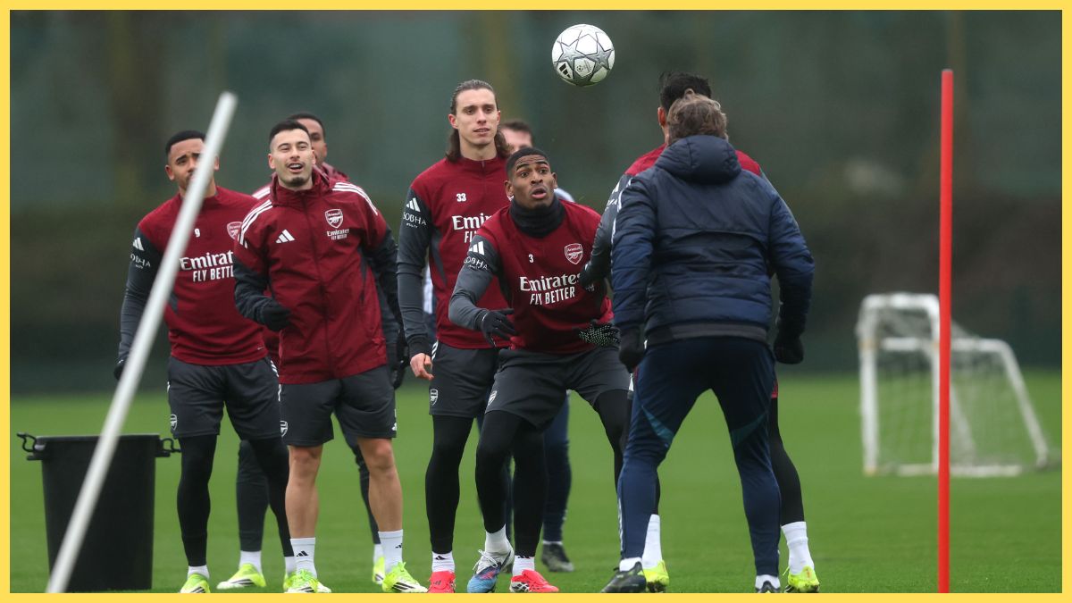 Arsenal training in January 2026