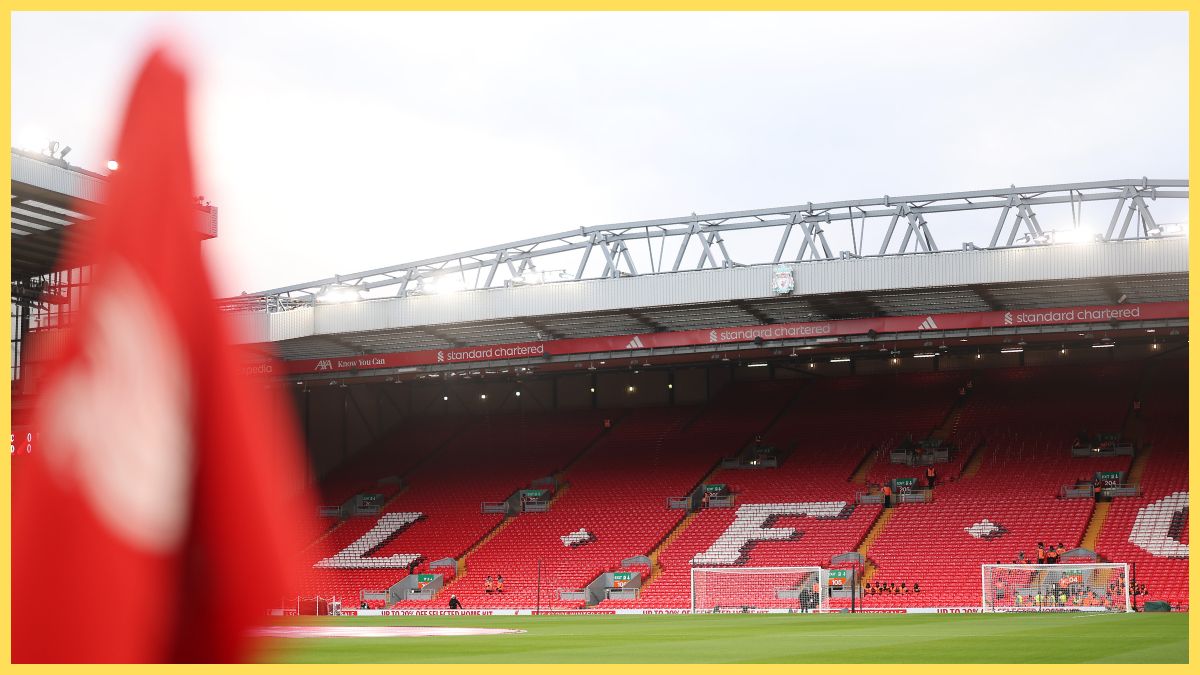 General image of Anfield before Liverpool played Leeds