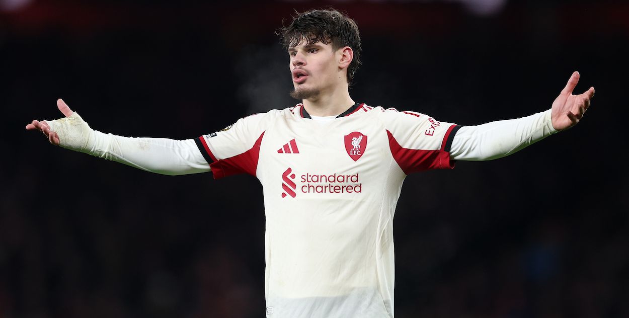 Milos Kerkez is not satisfied with his start to life at Liverpool