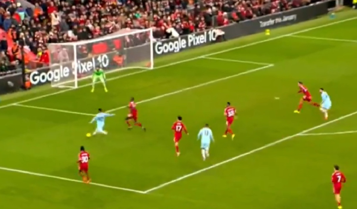 Marcus Edwards fires past Alisson Becker to equalise for Burnley