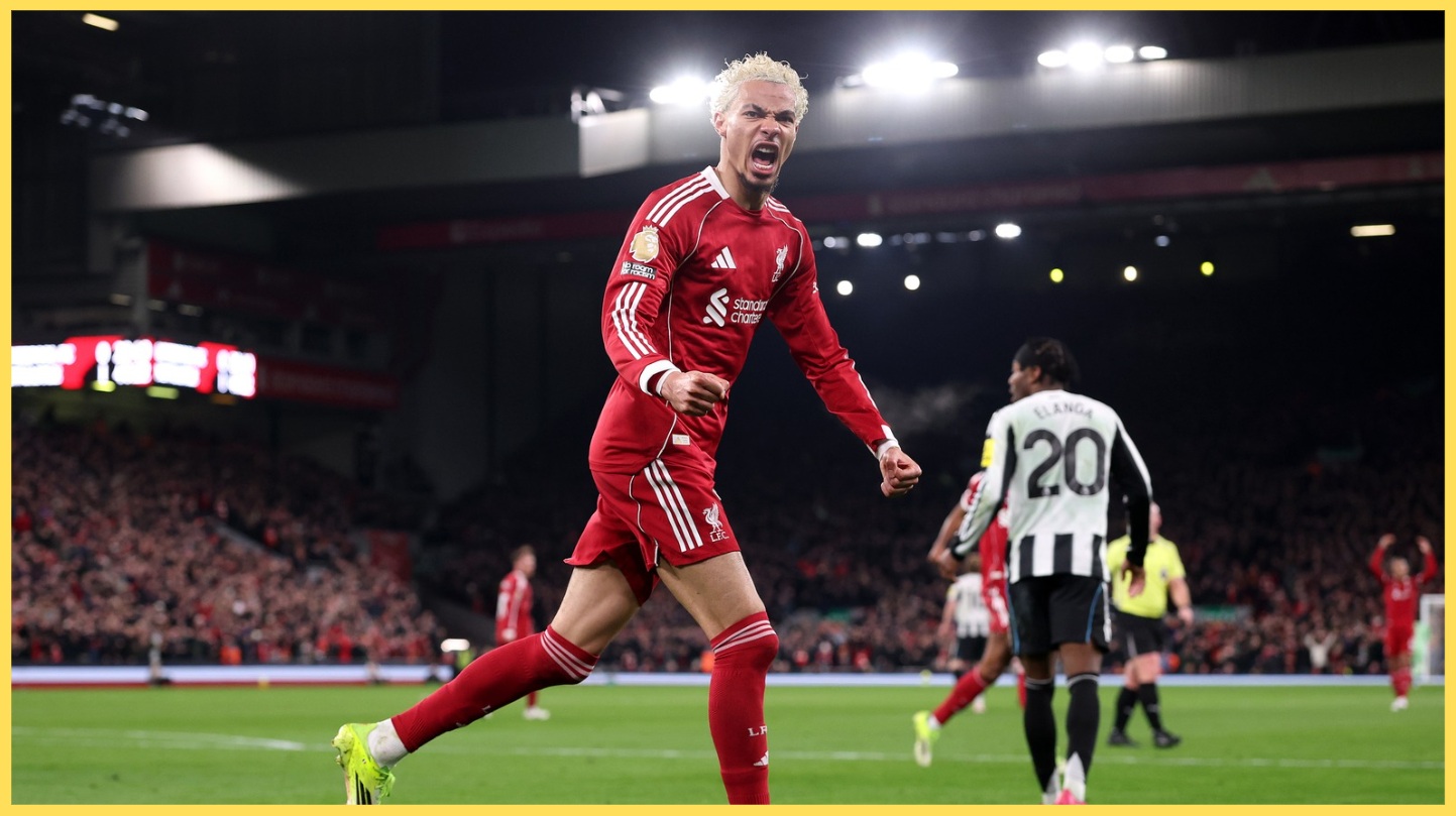 Hugo Ekitike scored twice in two minutes to put Liverpool in front against Newcastle