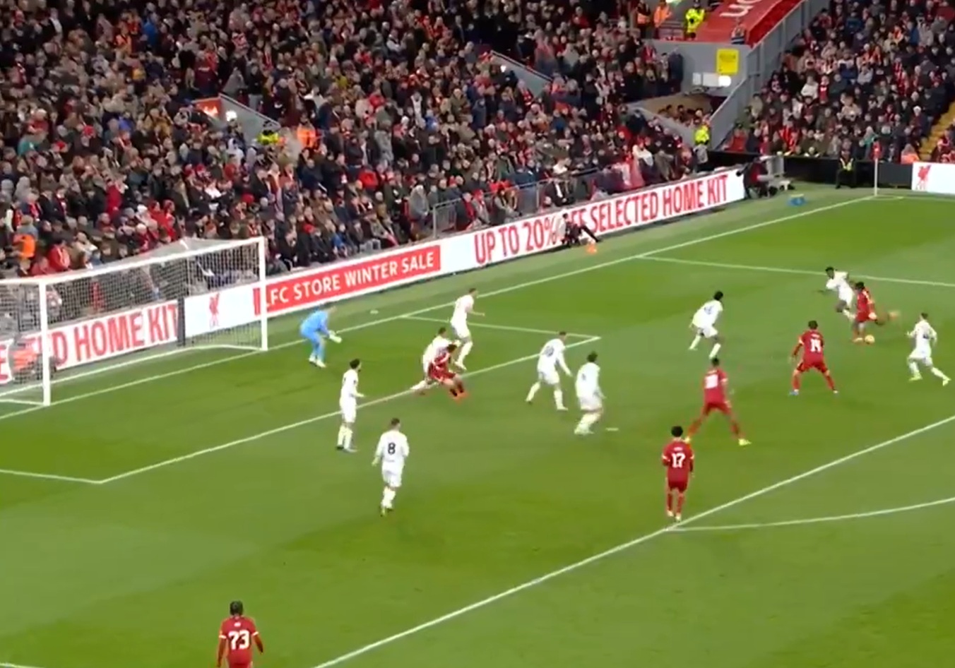 Jeremie Frimpong doubled Liverpool's lead against Barnsley with a sensational strike