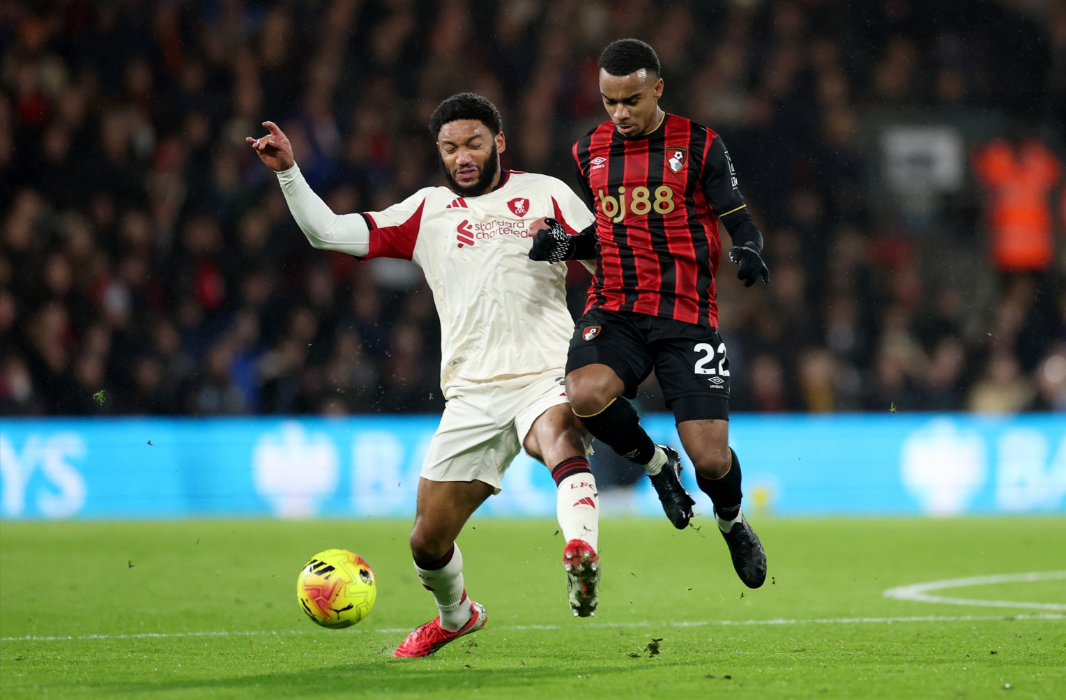 Joe Gomez was absent from Liverpool training on Tuesday due to a hip injury