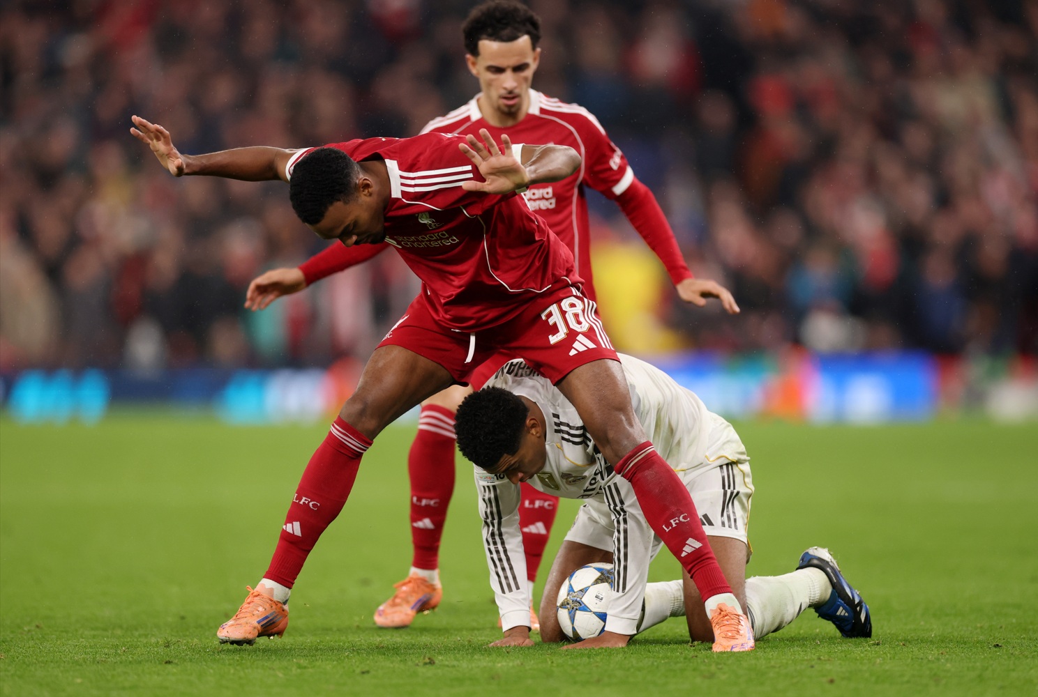 Ryan Gravenberch deputised at centre-back in Liverpool's 6-0 win over Qarabag