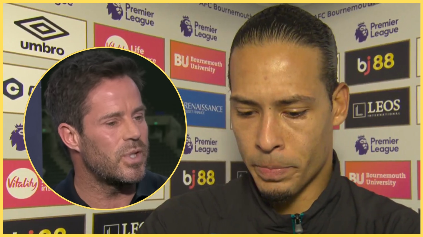 Jamie Redknapp disagreed with Virgil van Dijk's claims that he was fouled in the lead-up to Bournemouth's winning goal