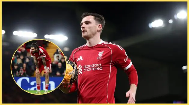 Andy Robertson revealed that Dominik Szoboszlai apologised for his error against Barnsley