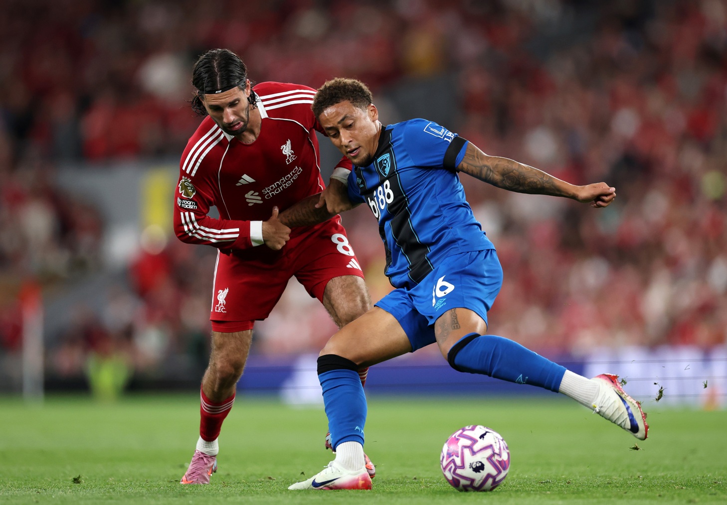 Liverpool defeated Bournemouth 4-2 at Anfield on the opening night of the Premier League season