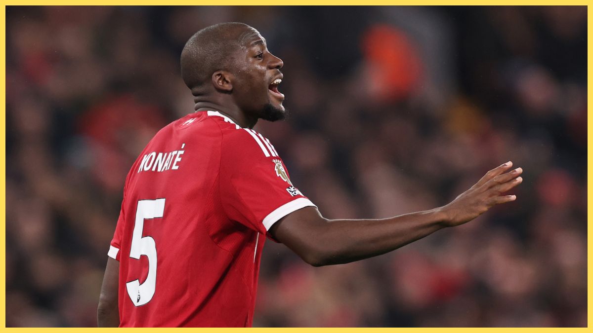 Ibou Konate in action against Newcastle