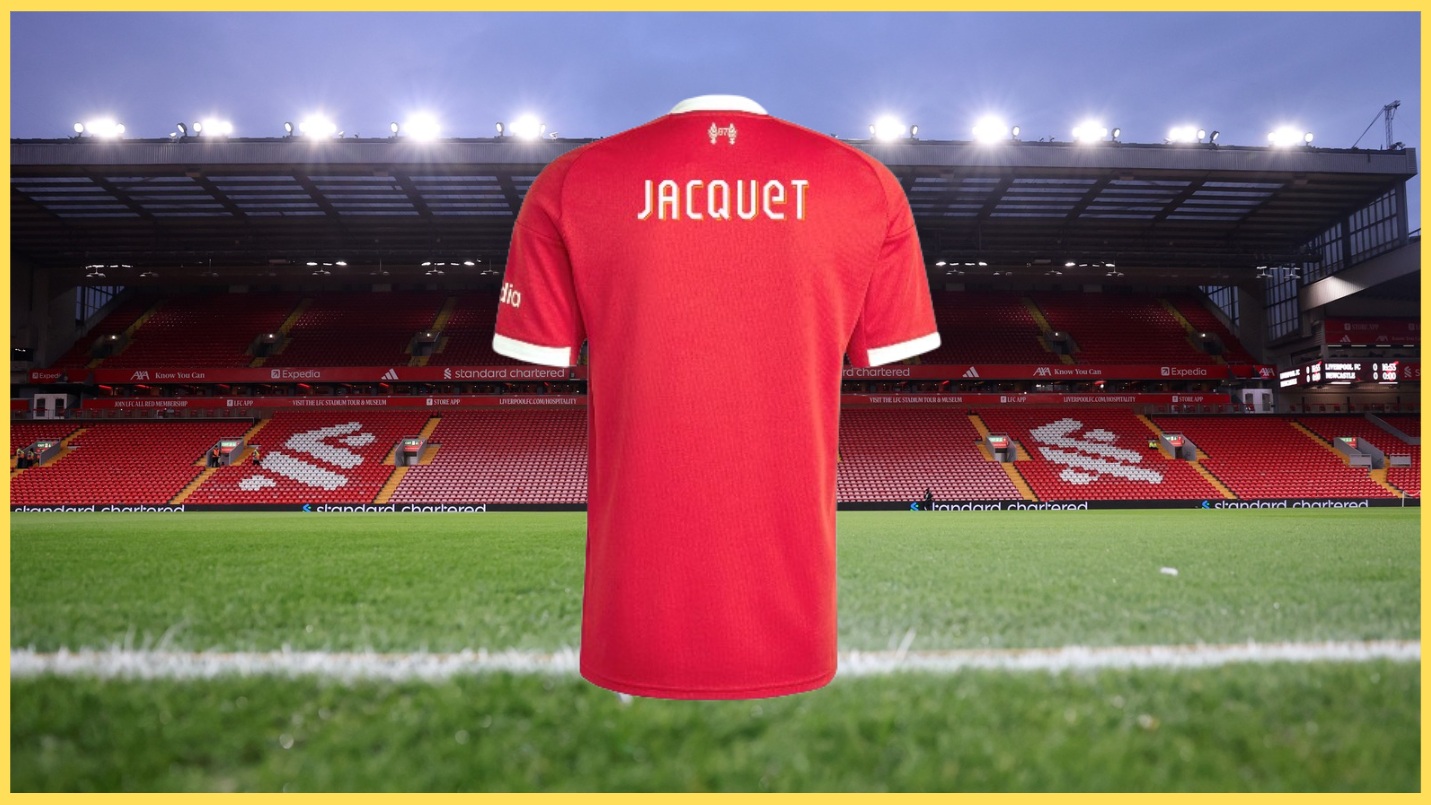 What shirt number will Jeremy Jacquet take at Liverpool?