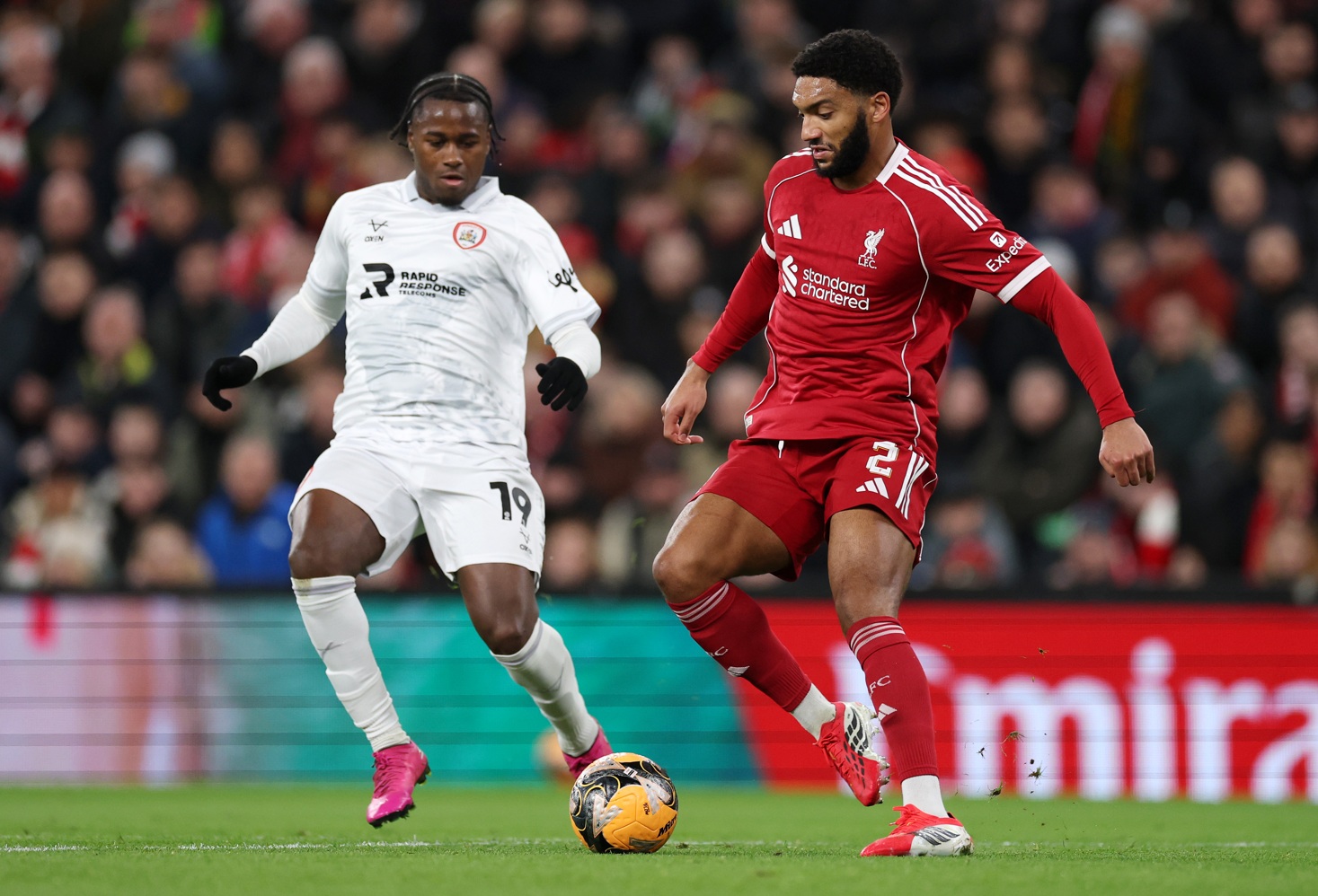 Joe Gomez is back in the Liverpool matchday squad to face Sunderland, but as a substitute rather than a starter
