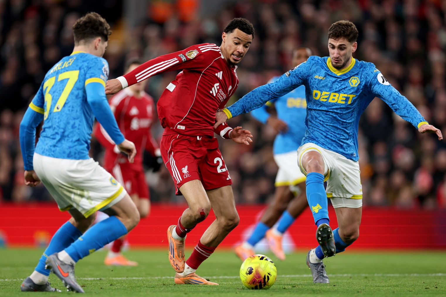 Liverpool face bottom club Wolves among their next five Premier League games