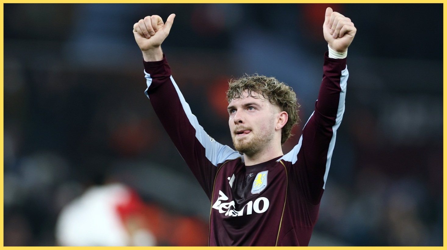 Harvey Elliott enjoys a rare outing for Aston Villa