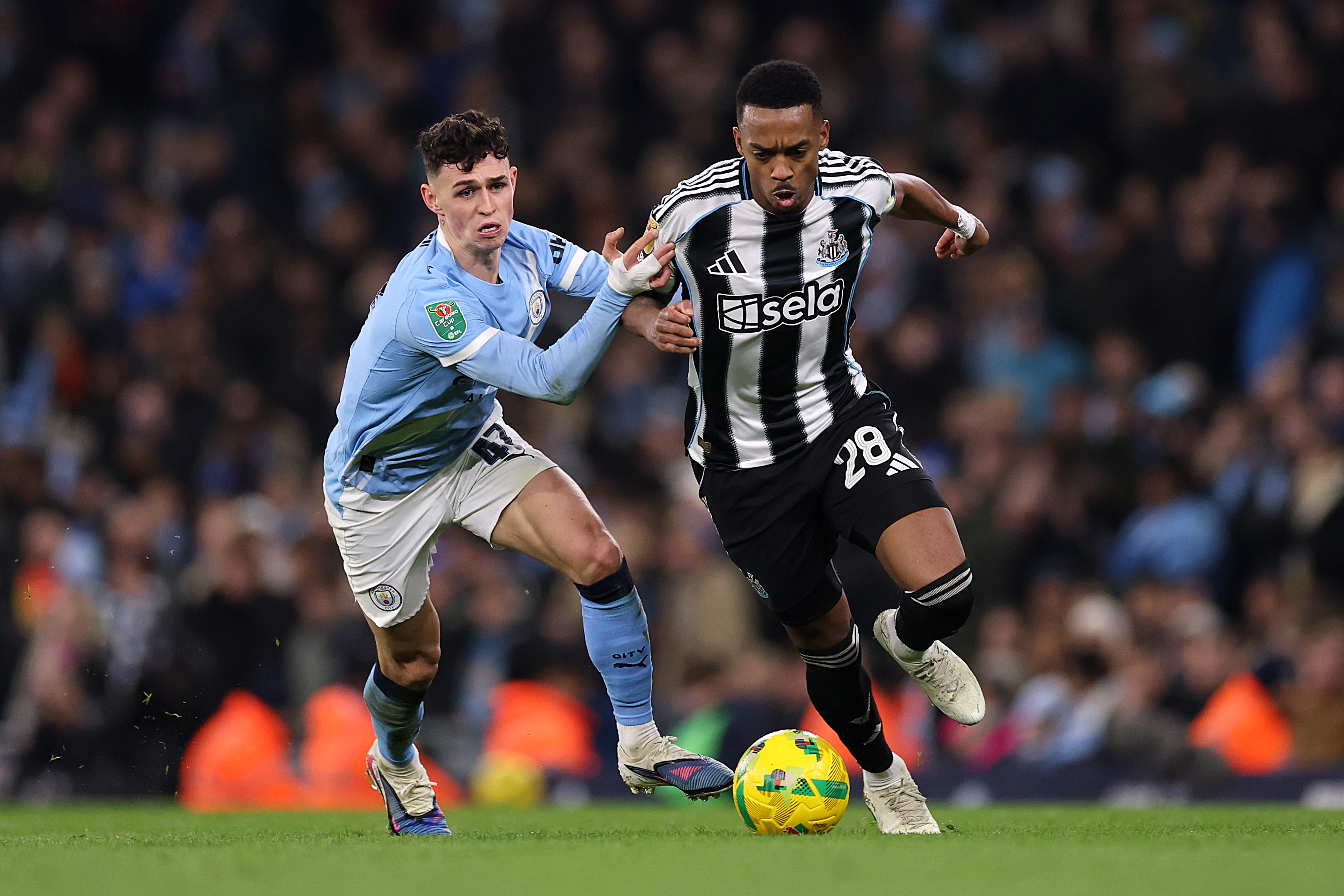 One of Manchester City or Newcastle will be eliminated in the fifth round of the FA Cup