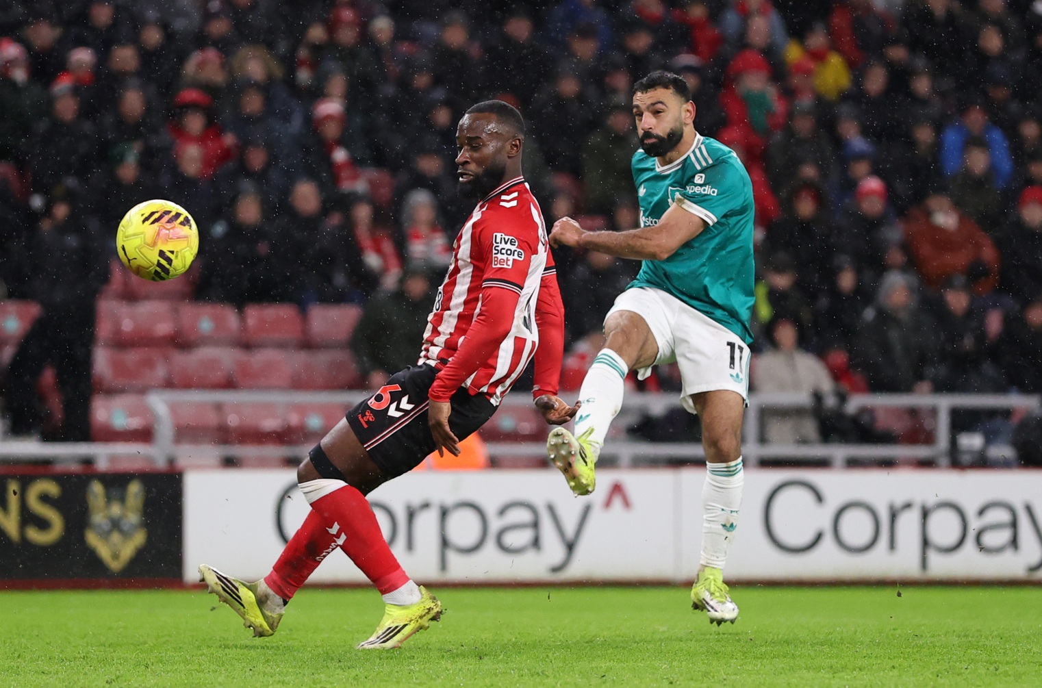 Mo Salah is now without a goal in eight Premier League matches for Liverpool