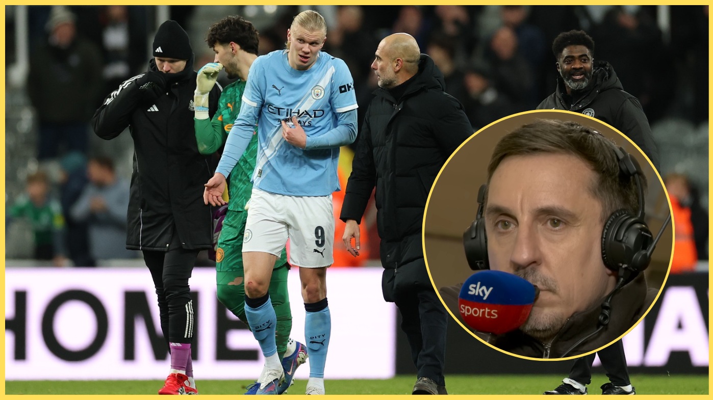 Erling Haaland, Pep Guardiola and Gary Neville all questioned the decision to send off Dominik Szoboszlai against Man City