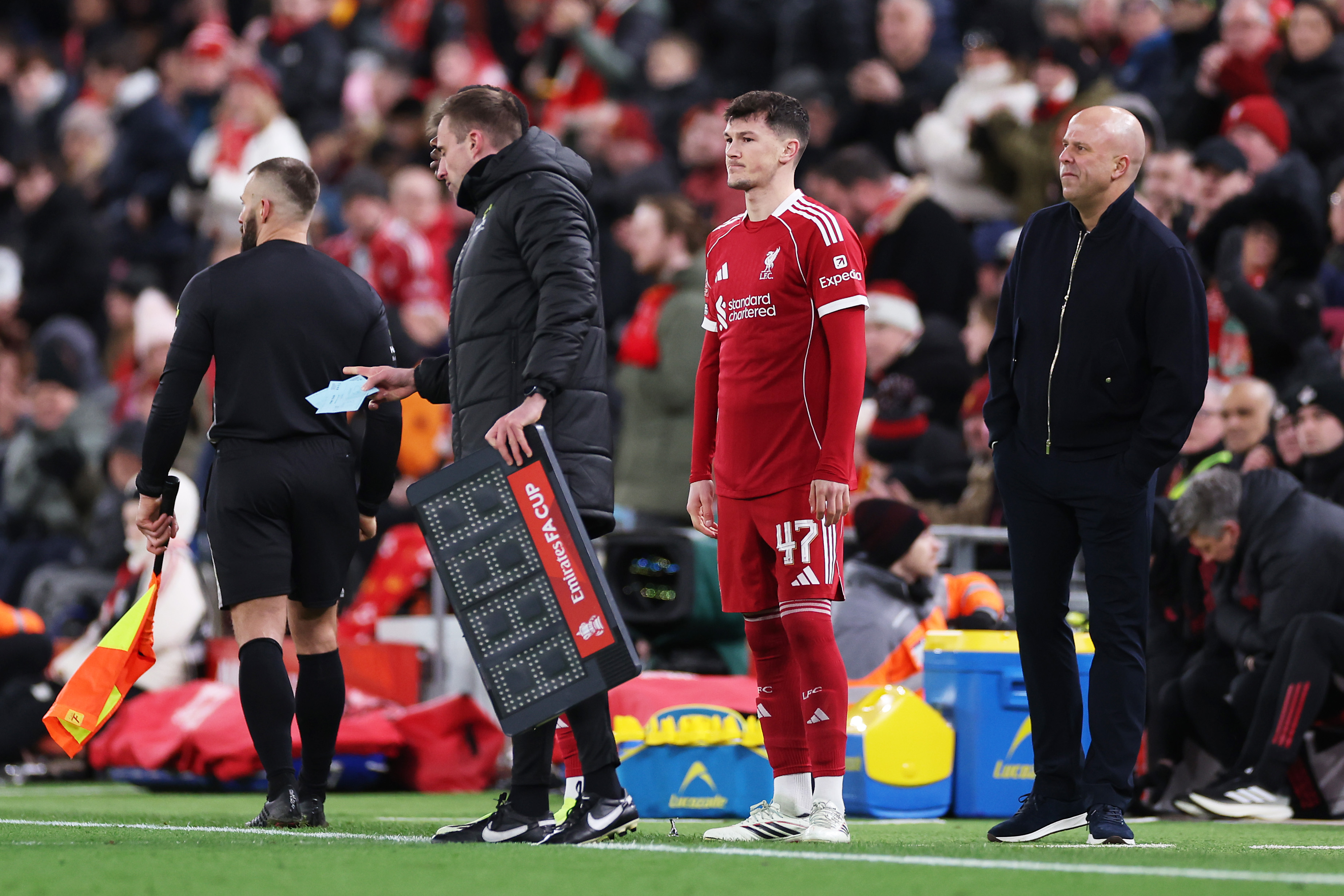 Calvin Ramsay has been publicly undermined by Arne Slot in recent weeks