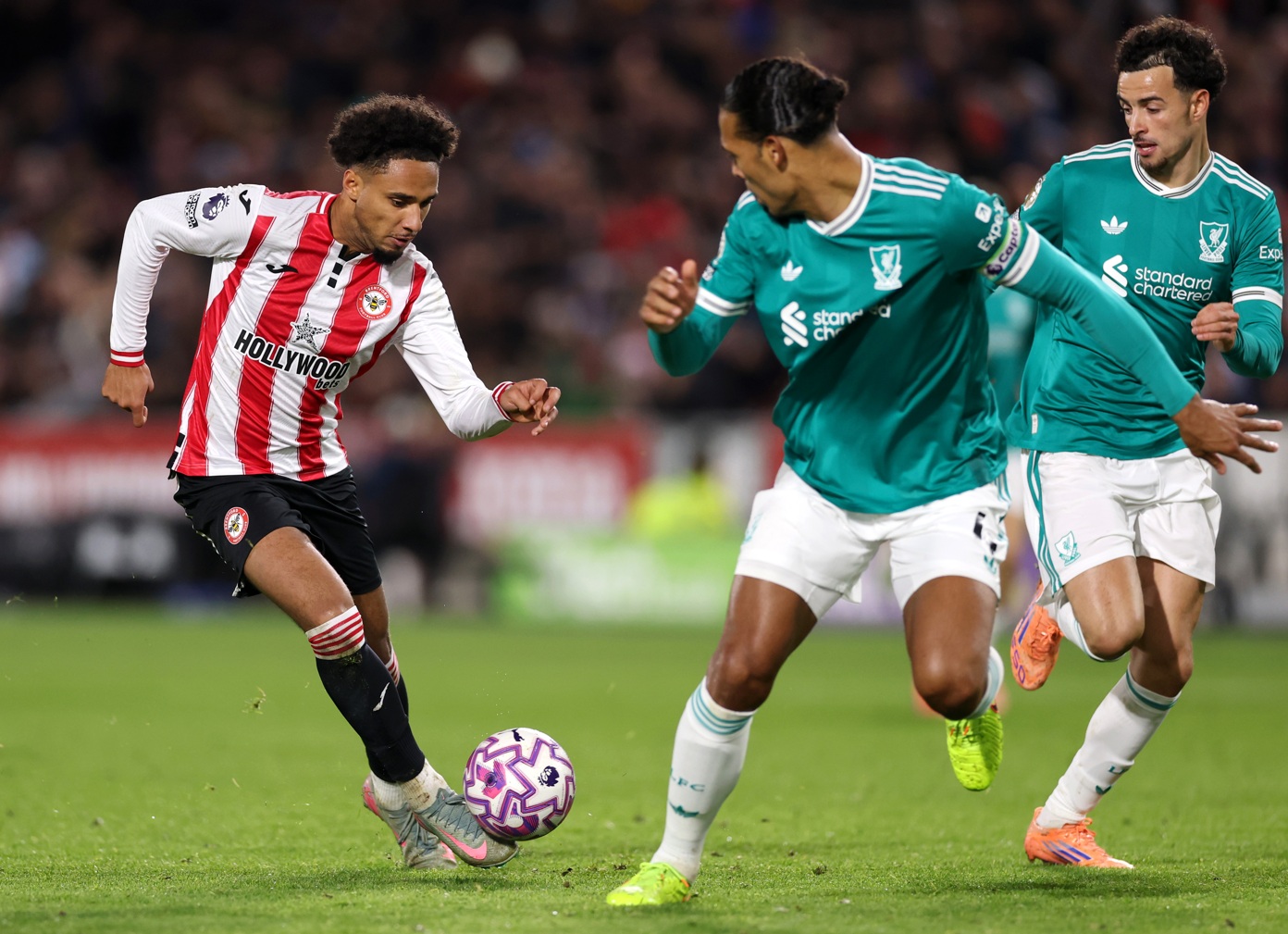 Brentford and Liverpool are currently level on points and goal difference in the Premier League table