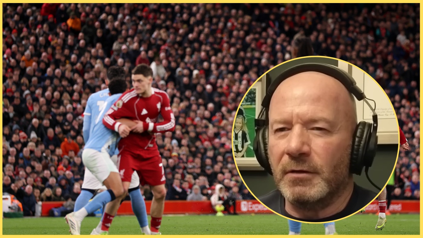 Alan Shearer was wowed by Dominik Szoboszlai's free kick against Manchester City