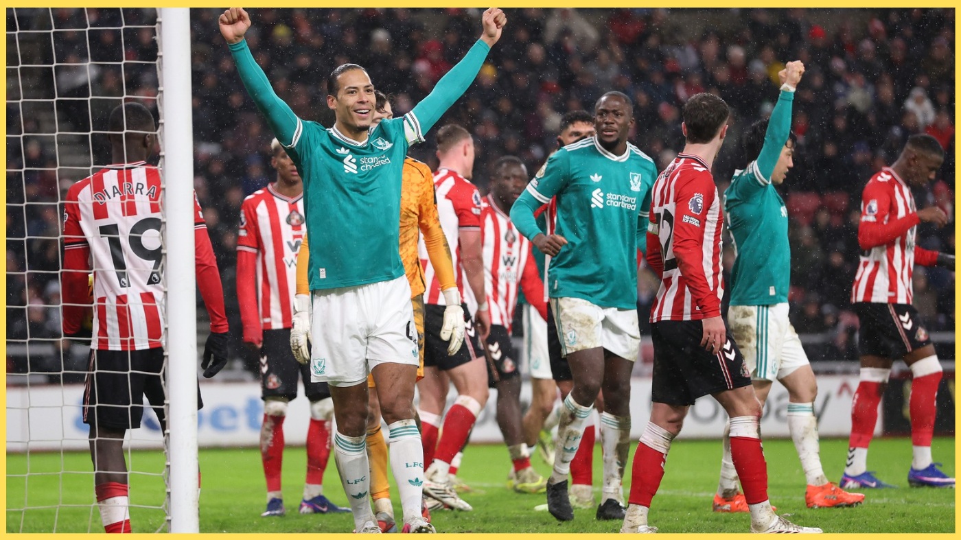 Virgil van Dijk praised an 'outstanding' performance from Ibrahima Konate in Liverpool's win over Sunderland