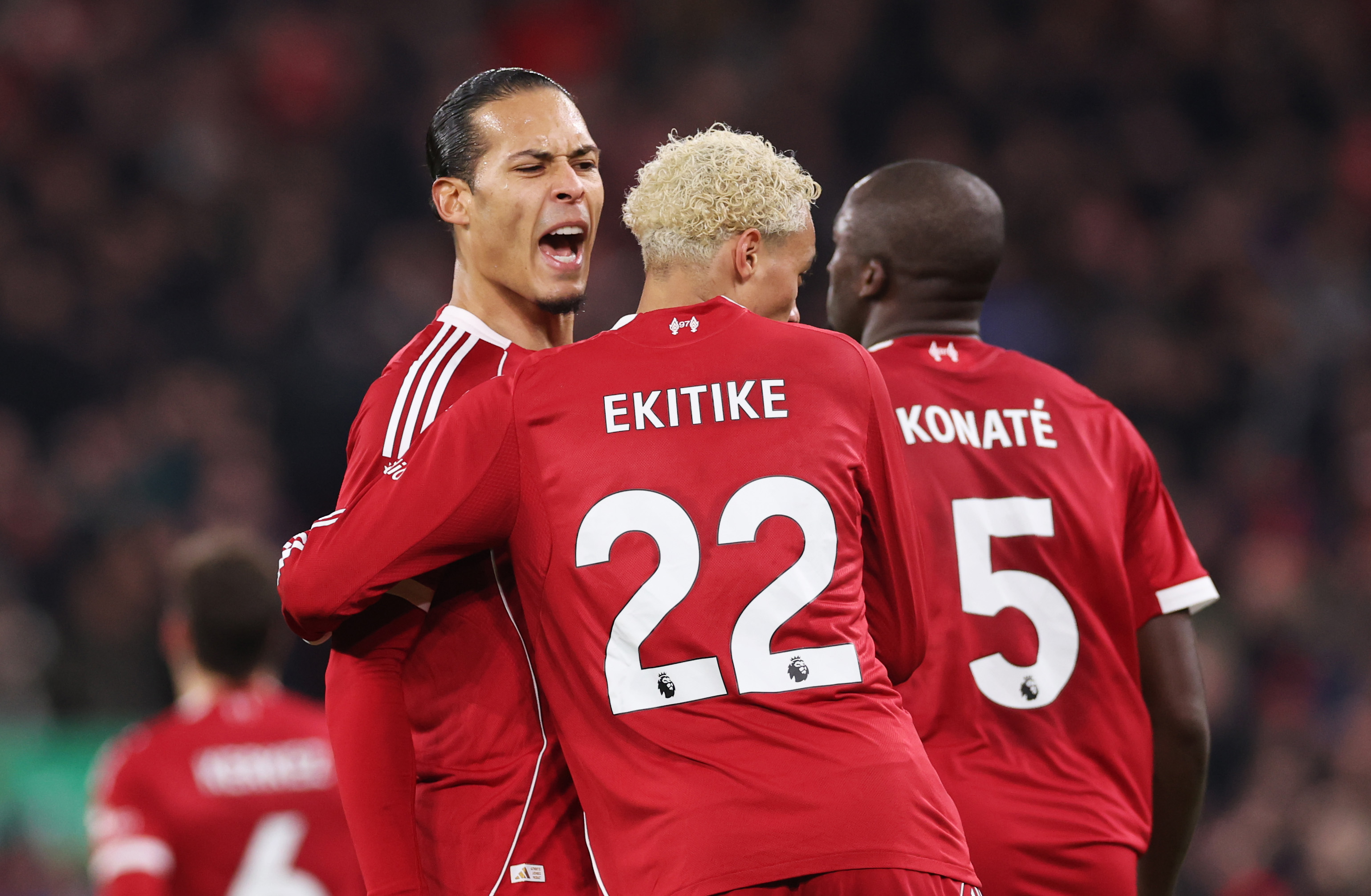 Virgil van Dijk and Hugo Ekitike are two of Liverpool's most important players
