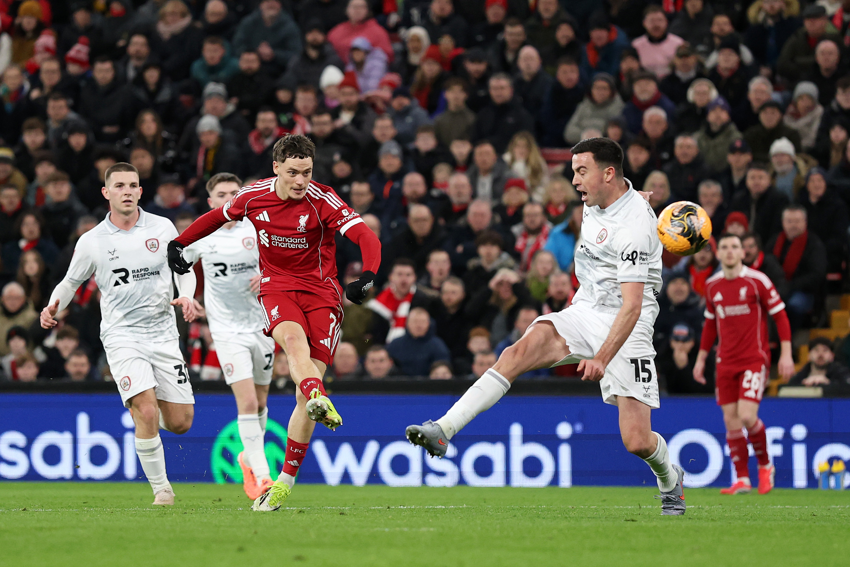 Liverpool overcame Barnsley in the third round of the FA Cup last month