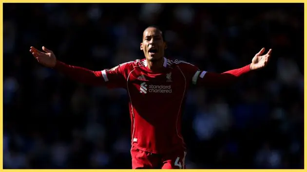 Virgil van Dijk against Brighton